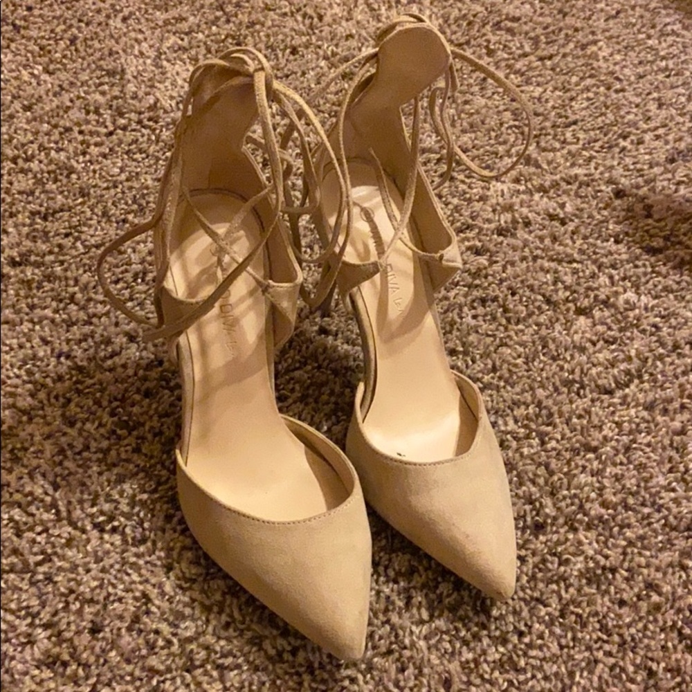 Cream colored high heel